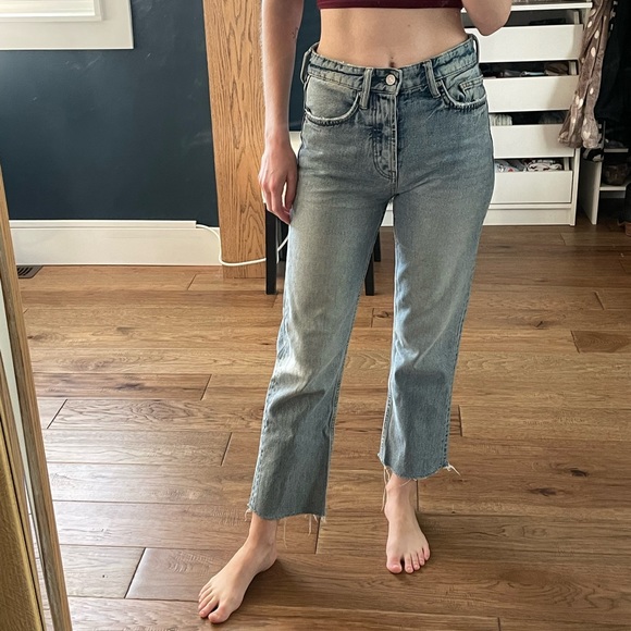 Zara Denim - Zara Hi-Rise Straight Leg Jeans
